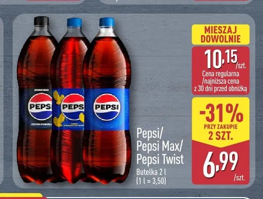 Napój gazowany Pepsi Max promocja w Aldi