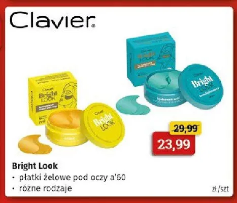 Płatki żelowe pod oczy a'60 - różne rodzaje Clavier promocja w Drogeria Kosmyk