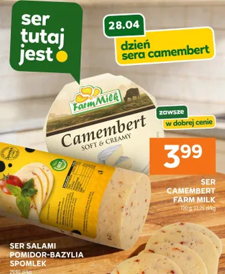 Ser Salami Pomidor-Bazylia Spomlek promocja w Stokrotka