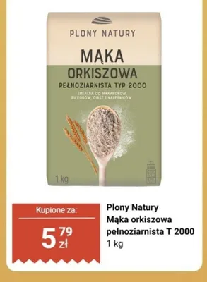 Mąka orkiszowa pełnoziarnista Plony Natury Typ 2000 promocja w Biedronka