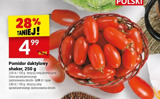 Pomidory daktylowe shaker Twój Market promocja w Twój Market