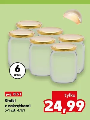 Słoiki z zakrętkami 6-pak promocja w Kaufland