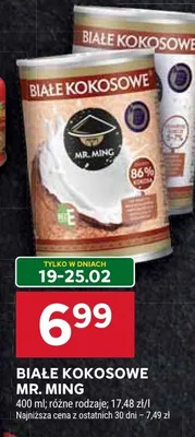 Białe kokosowe Mr. Ming promocja w Stokrotka