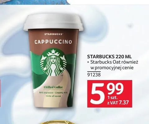 Kawa mrożona Starbucks Cappuccino promocja w Selgros