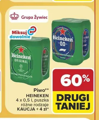 Piwo Heineken Original promocja w Carrefour Market