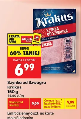 Szynka od Szwagra Krakus promocja w Biedronka