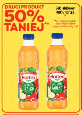 Sok jabłkowy Hortex 100% promocja w POLOmarket