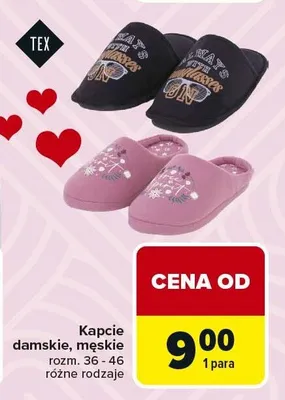 Kapcie damskie promocja w Carrefour