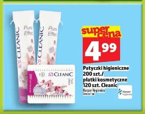Patyczki higieniczne / płatki kosmetyczne Cleanic promocja w TOPAZ