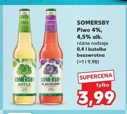 Piwo Somersby promocja w Kaufland