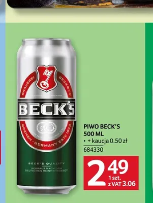 Piwo Beck's promocja w Selgros