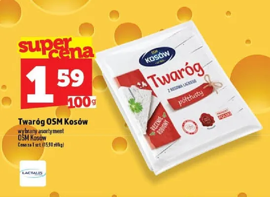 Twaróg półtłusty OSM Kosów promocja w TOPAZ