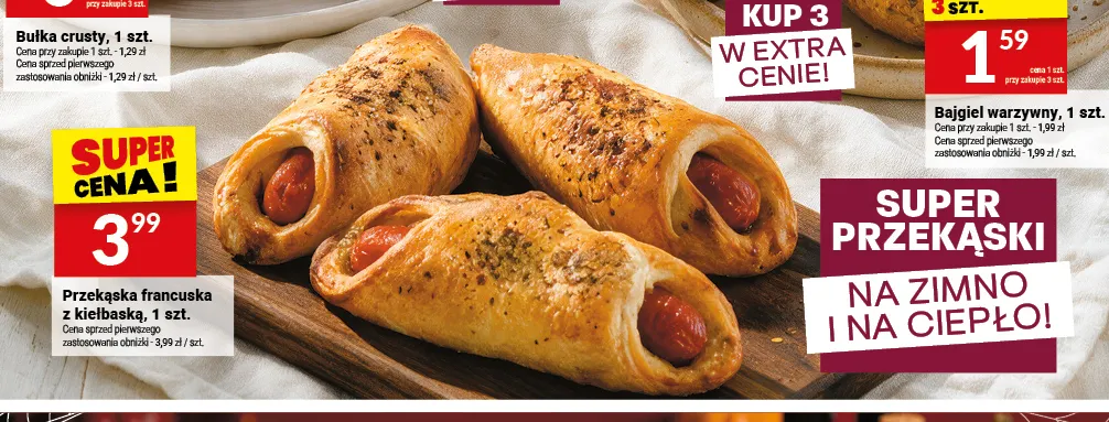 Przekąska francuska z kiełbaską Białecki promocja w Twój Market