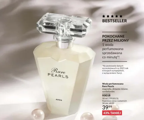 Woda perfumowana Avon Rare Pearls promocja w AVON