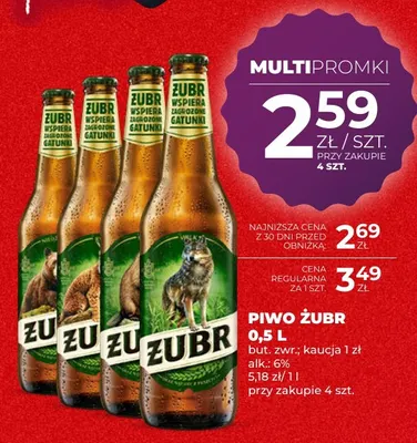 Piwo Żubr promocja w Duży Ben