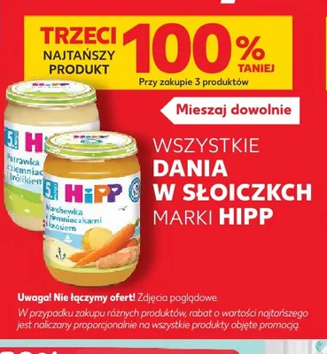 Dania w słoiczkach marki HiPP promocja w Kaufland