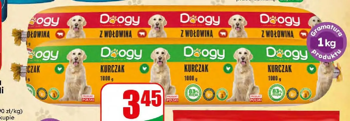 Mokra karma dla psa z kurczakiem Doogy promocja w Dino