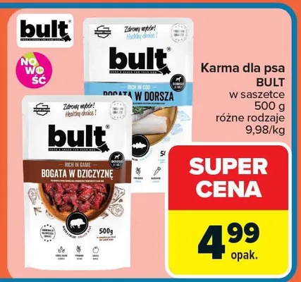 Karma dla psa w saszetce różne rodzaje promocja w Carrefour Market