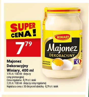 Majonez Dekoracyjny Winiary promocja w Twój Market