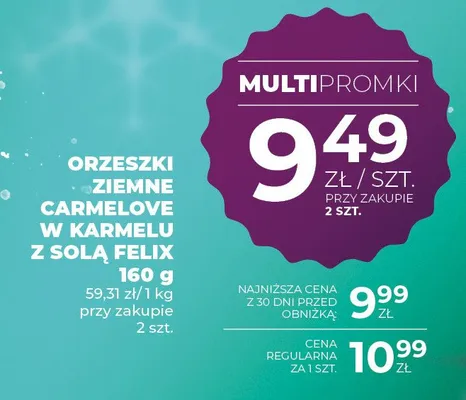 Orzeszki ziemne Carmelove w karmelu z solą promocja w Duży Ben