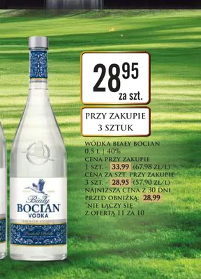 Wódka Biały Bocian 40% promocja w Dino
