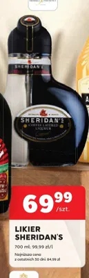 Likier Sheridan's promocja w Stokrotka