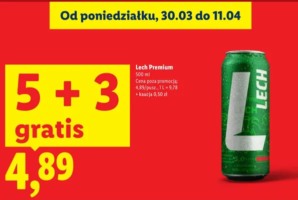Piwo Premium promocja w Lidl