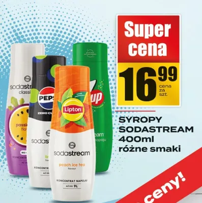 Syropy Sodastream różne smaki promocja w Supeco