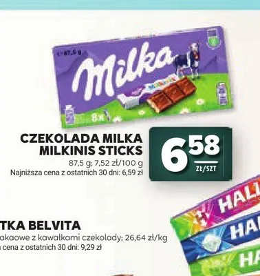 Czekolada Milka Milkinis Sticks promocja w Stokrotka