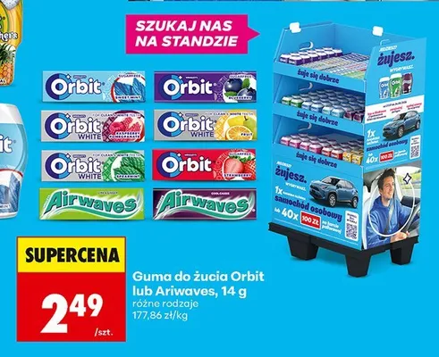 Guma do żucia Orbit White Raspberry promocja w Biedronka