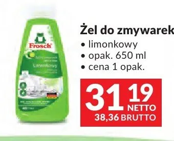Żel do zmywarek Frosch limonkowy promocja w Makro