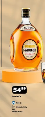 Whisky Lauder's Blended Scotch promocja w Netto
