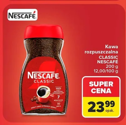 Kawa rozpuszczalna Nescafé Classic promocja w Carrefour