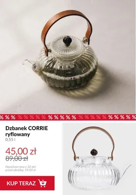 Dzbanek Corrie ryflowany promocja w Homla