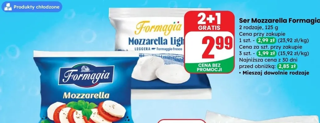 Ser Mozzarella promocja w Dino