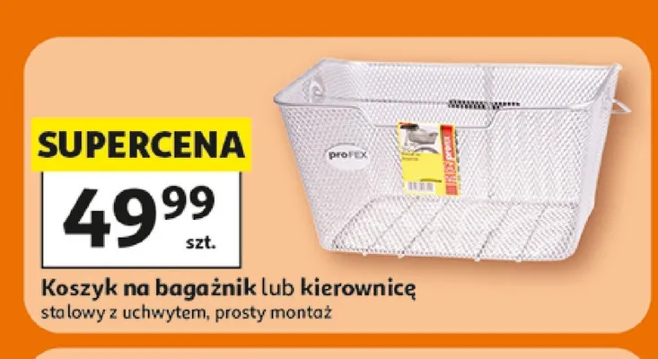 Koszyk na bagażnik stalowy Profex promocja w Auchan