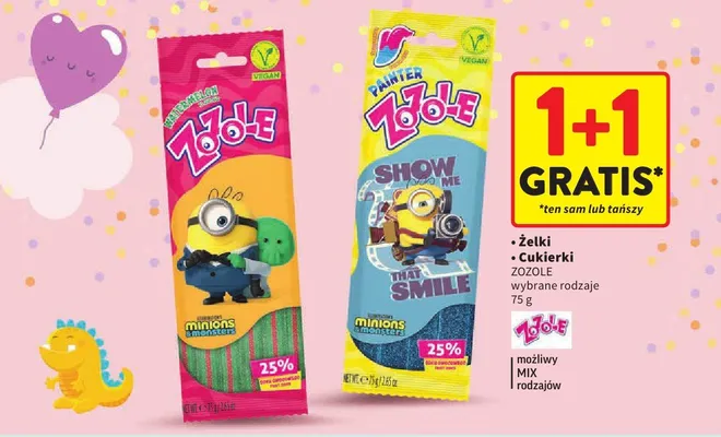 Żelki Cukierki ZOZOLE promocja w Intermarche