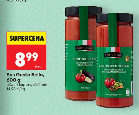 Sos Gusto Bello oliwki i kapary promocja w Biedronka