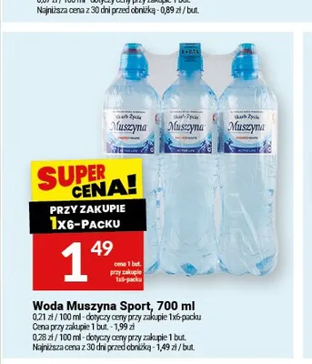 Woda Muszyna Sport promocja w Twój Market