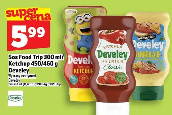 Sos Food Trip Develey 300ml promocja w TOPAZ