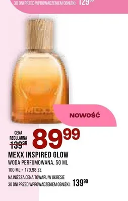 Woda perfumowana Mexx Inspired Glow promocja w Drogerie Natura