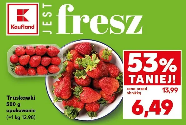Truskawki promocja w Kaufland