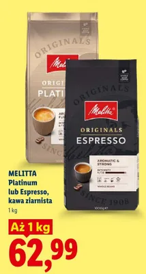Kawa ziarnista Platinum Melitta promocja w Lidl
