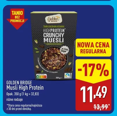 Musli High Protein Golden Bridge promocja w Aldi