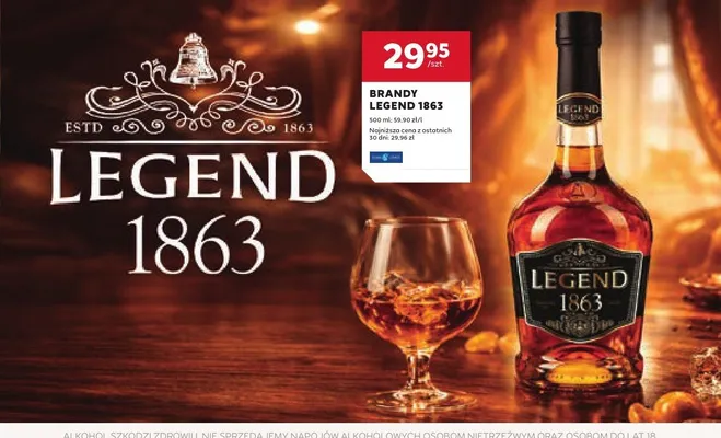 Brandy Legend 1863 promocja w Stokrotka