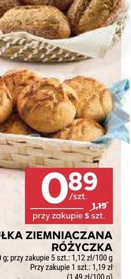 Bułka ziemniaczana różyczka promocja w Stokrotka