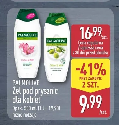Żel pod prysznic dla kobiet Palmolive Olive & Milk promocja w Aldi