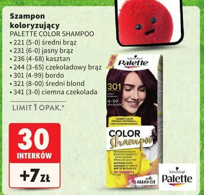 Szampon koloryzujący 301 (4-99) bordo promocja w Intermarche