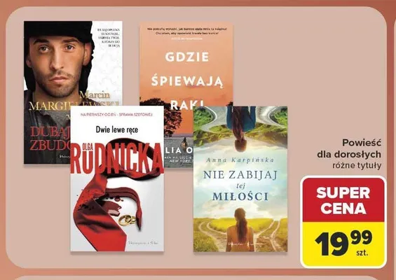 Książka Gdzie śpiewają raki Delia Owens promocja w Carrefour