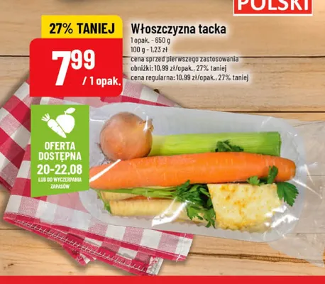 Włoszczyzna tacka promocja w POLOmarket